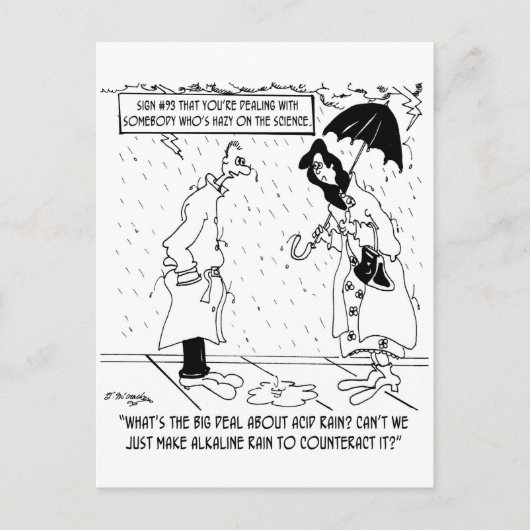 WetenschapsCartoon 7084 Briefkaart (Voorkant)