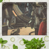  wetenschapscentra op een ruimteruil theedoek (Gevouwen)