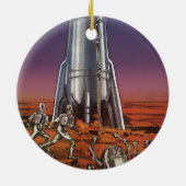 wetenschapscentrum, Astronauts Beetle Aliens Keramisch Ornament (Achterkant)