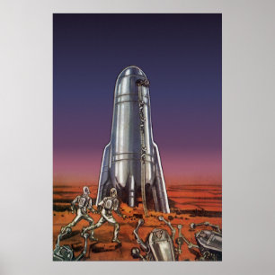  wetenschapscentrum, Astronauts Beetle Aliens Poster