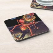 wetenschapscentrum met Alien Robot Bier Onderzetter (Linkerzijde)