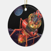  wetenschapscentrum met Alien Robot Keramisch Ornament (Links)