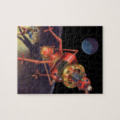 wetenschapscentrum met Alien Robot Legpuzzel (Horizontaal)