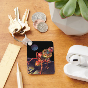 wetenschapscentrum met Alien Robot Sleutelhanger