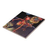  wetenschapscentrum met Alien Robot Tegeltje (Zijkant)