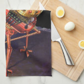 wetenschapscentrum met Alien Robot Theedoek (Quarter Fold)