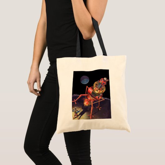 wetenschapscentrum met Alien Robot Tote Bag (Voorkant (product))