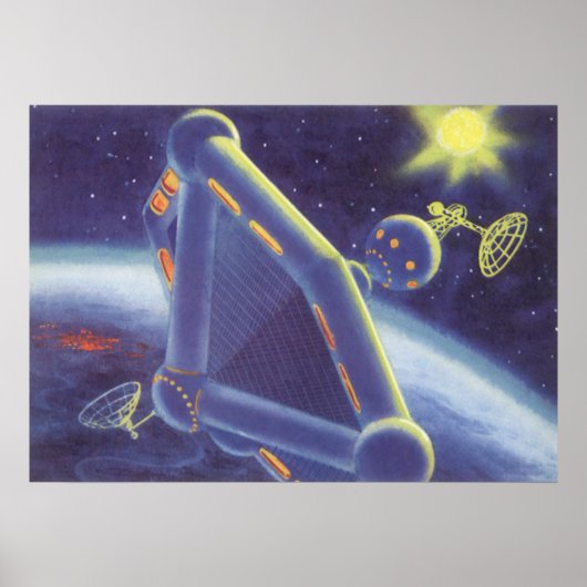 wetenschapscentrum ruimtestation poster (Voorkant)