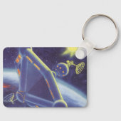 wetenschapscentrum ruimtestation sleutelhanger (Voorkant)