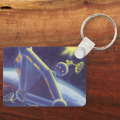 wetenschapscentrum ruimtestation sleutelhanger (Voorkant)