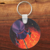  wetenschapscentrum, Sci Fi Rocket, Red Planet Sleutelhanger (Voorkant)
