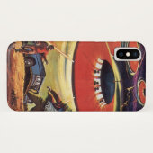  wetenschapscentrum, Sci Fi UFO Alien Invasion Case-Mate iPhone Case (Achterkant (horizontaal))