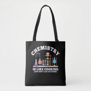 Wetenschapschemie Humor chemie is als koken Draagtas