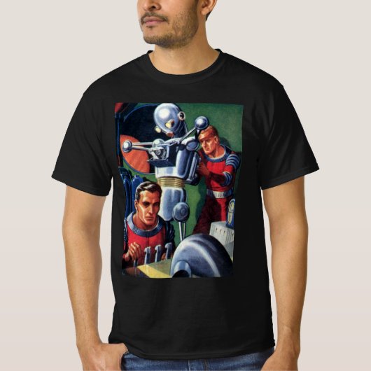 wetenschapsconcultivebureaus die een robot maken t-shirt (Voorkant)