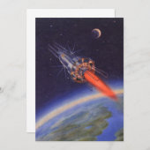 wetenschapscrisis in de ruimte over de aarde (Voorkant / Achterkant)