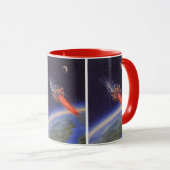  wetenschapscrisis in de ruimte over de aarde mok (Voorkant rechts)