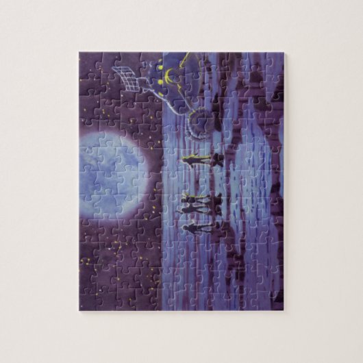 wetenschapscultuur aardrijder buitenaardse wezens legpuzzel (Verticaal)