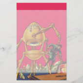  wetenschapscultuur Alien Robot vangt Man Briefpapier (Voorkant)