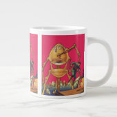  wetenschapscultuur Alien Robot vangt Man Extra Grote Mok (Rechts)