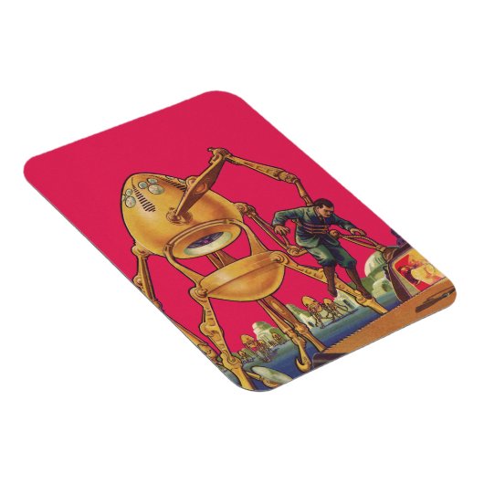 wetenschapscultuur Alien Robot vangt Man Magneet (Rechterzijde)