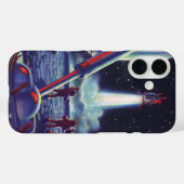  wetenschapscultuur Aliens Wave to Rocket Case-Mate iPhone Case (Achterkant (horizontaal))