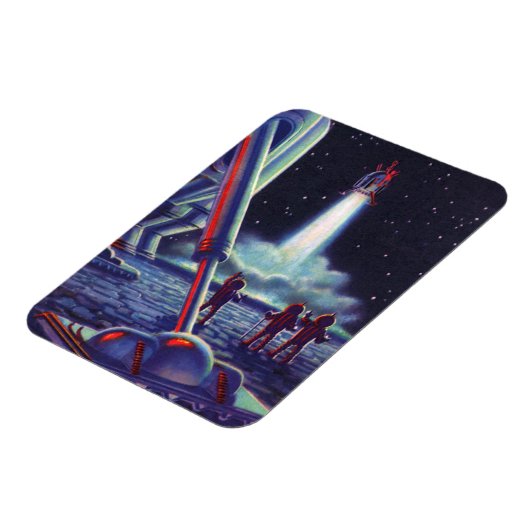 wetenschapscultuur Aliens Wave to Rocket Magneet (Linkerzijde)