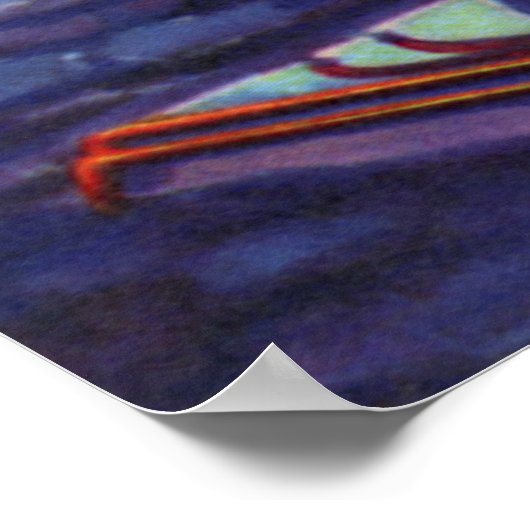 wetenschapscultuur Aliens Wave to Rocket Poster (Hoek)