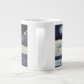  wetenschapscultuur Astronaut Aliens op maan Extra Grote Mok (Achterkant)