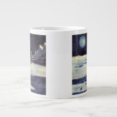  wetenschapscultuur Astronaut Aliens op maan Extra Grote Mok (Voorkant)