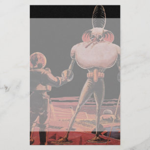 wetenschapscultuur Astronaut Shake Hand Alien Briefpapier