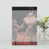 wetenschapscultuur Astronaut Shake Hand Alien Briefpapier (Staand voorkant)