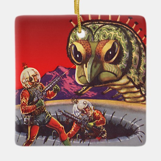 wetenschapscultuur Giant Centipede Insect War Keramisch Ornament (Voorkant)