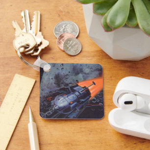  wetenschapscultuur, raketafslag sleutelhanger