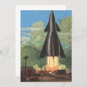 wetenschapscultuur, Rocket Blasting off Earth (Voorkant / Achterkant)