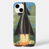 wetenschapscultuur, Rocket Blasting off Earth Case-Mate iPhone Case (Achterkant)