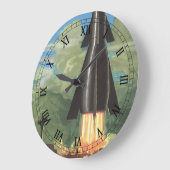  wetenschapscultuur, Rocket Blasting off Earth Grote Klok (Hoek)