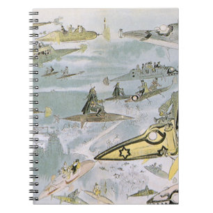 wetenschapscyclus Futuristische auto's, taxi's Notitieboek