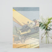 wetenschapscyclus Steampunk Converteerbare auto (Staand voorkant)