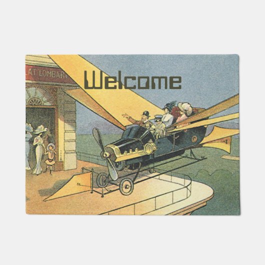  wetenschapscyclus Steampunk Converteerbare auto Deurmat (Voorkant)