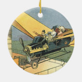 wetenschapscyclus Steampunk Converteerbare auto Keramisch Ornament (Achterkant)