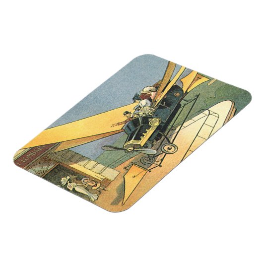  wetenschapscyclus Steampunk Converteerbare auto Magneet (Linkerzijde)