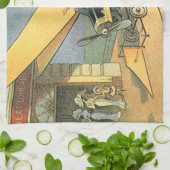  wetenschapscyclus Steampunk Converteerbare auto Theedoek (Gevouwen)