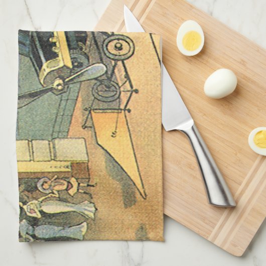 wetenschapscyclus Steampunk Converteerbare auto Theedoek (Quarter Fold)