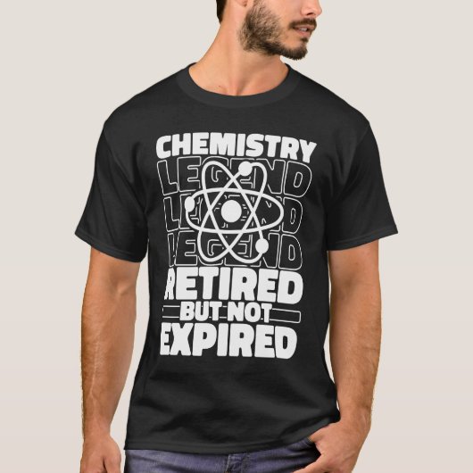 Wetenschapsdocent chemist in ruste t-shirt (Voorkant)