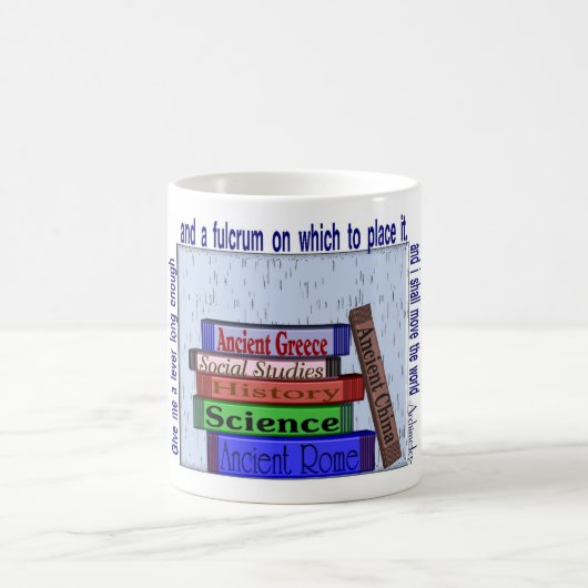 Wetenschapsdocenten cadeautjes, uniek boekenstapel koffiemok (Center)