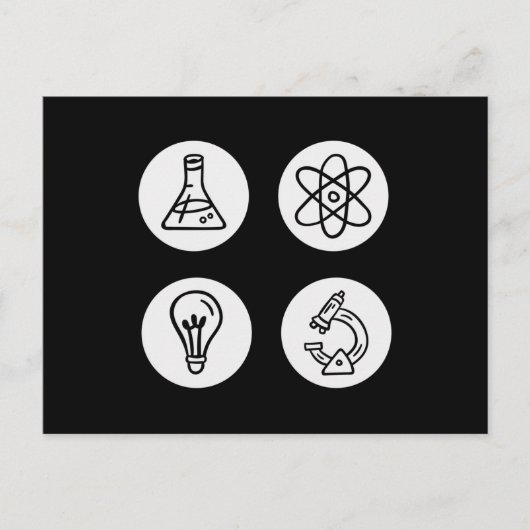 Wetenschapselementen Briefkaart (Voorkant)