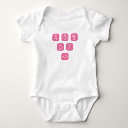 Wetenschapselementen Items Romper (Voorkant)