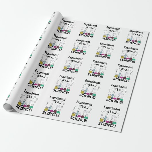 Wetenschapsexperiment Het is een wetenschap Cadeaupapier (Uitgerold)