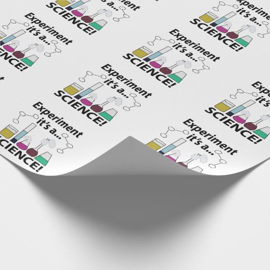 Wetenschapsexperiment Het is een wetenschap Cadeaupapier (Hoek)