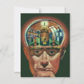 Wetenschapsfiche, Alien Brain in Laboratory (Voorkant)